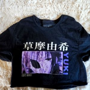 Anime tee crop top
